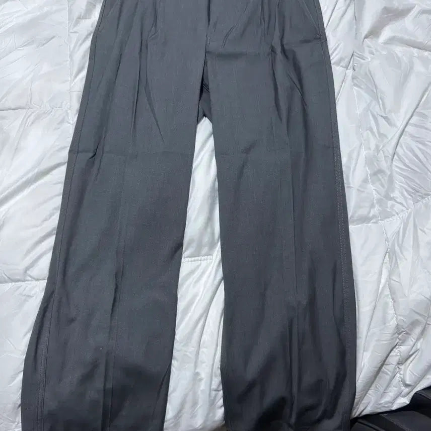 [SOLD OUT] [01] 어나더오피스 AW 산티아고 슬랙스 헤더그레이