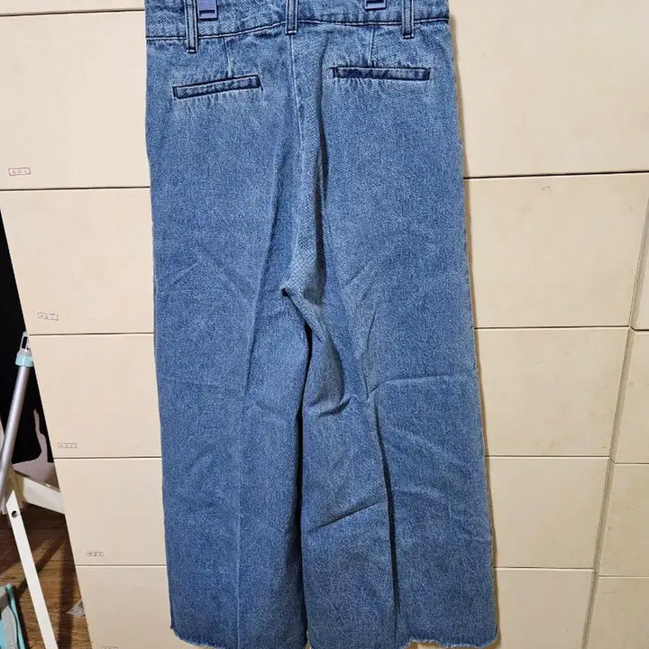 [BUNJANG] Blue Denim Wide Long Pants / 청 데님 와이드 롱 팬츠
