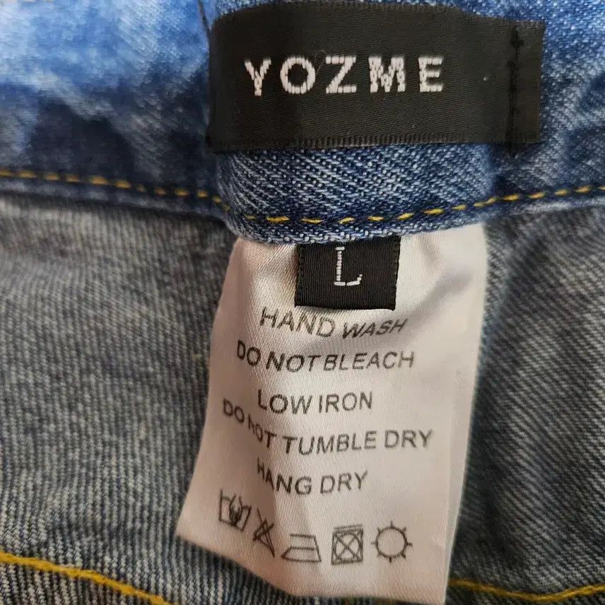 [BUNJANG] YOZME Roll-up Wide Denim Pants / YOZME 롤업 와이드 데님 팬츠