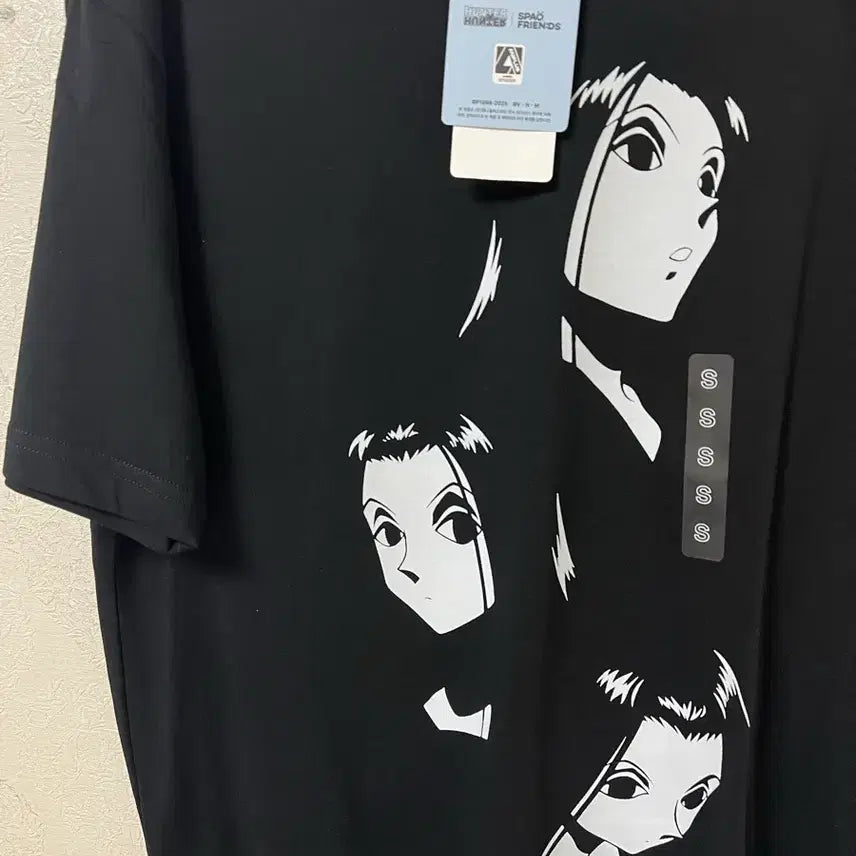 [BUNJANG] Hunter x Hunter SPAO Irumi Short Sleeve T-Shirt Black Size S / 헌터x헌터 스파오 이르미 반팔 티셔츠 블랙 S사이즈