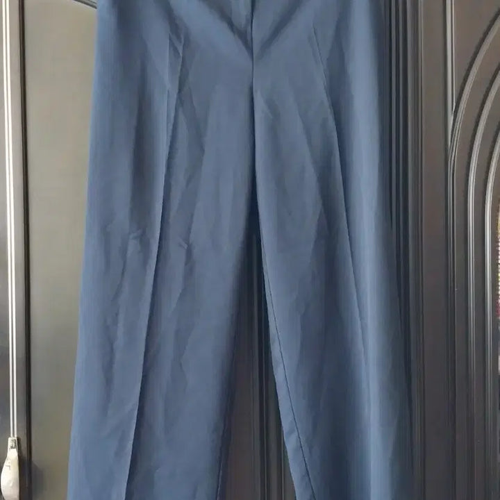 [BUNJANG] Navy Wide Slacks Dress Pants / 네이비 와이드 슬랙스 정장 바지