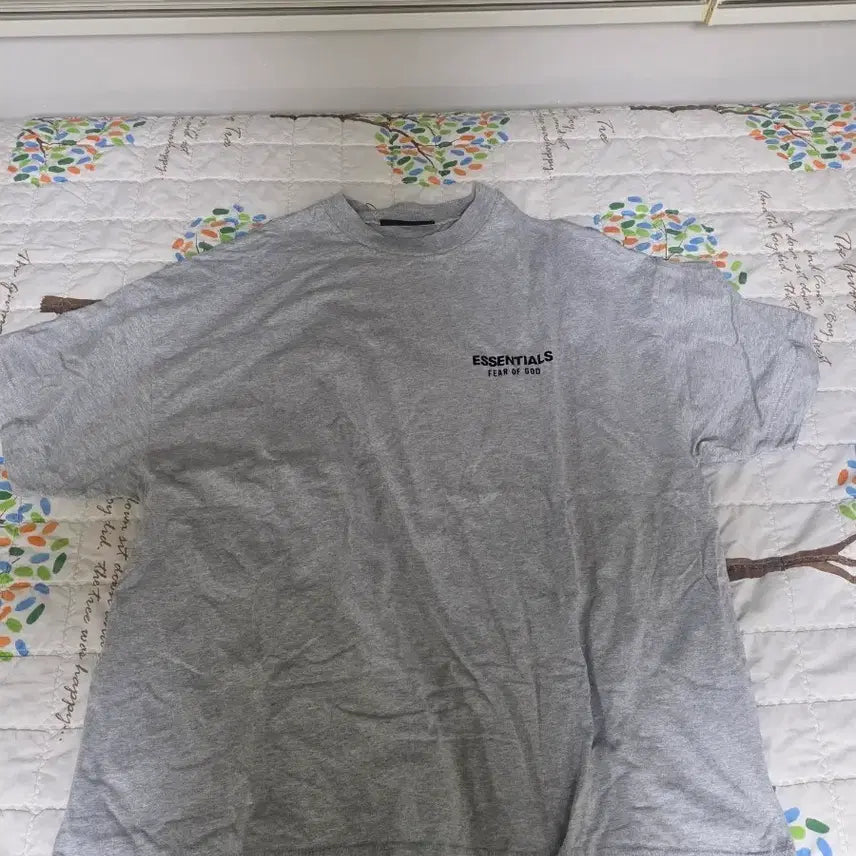[BUNJANG] Fear of God Essentials Logo T-Shirt Grey M / Fear of God essnetial 반팔 티셔츠 그레이