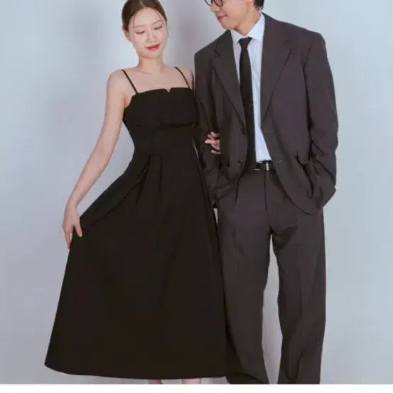 [BUNJANG] Flohm Roman V-Neck Bustier Dress / 플로움 로만 뷔스티에 원피스 새상품급