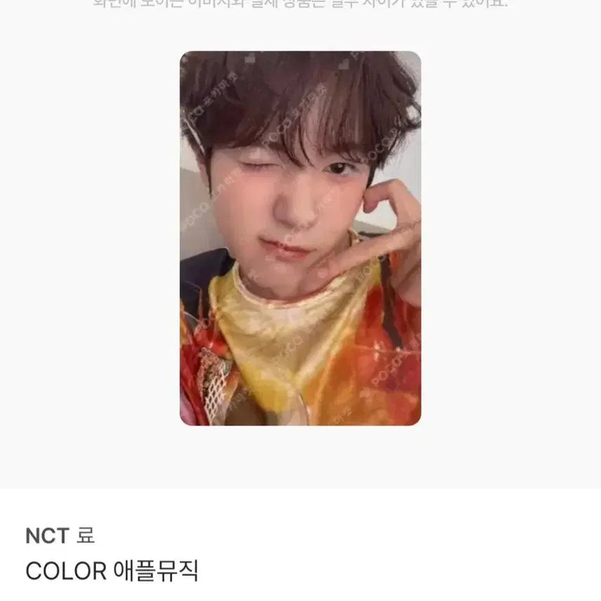 [BUNJANG] NCT WISH Ryo Apple Music Lucky Draw Photocard / nctwish 엔시티위시 료 컬러 애플뮤직 특전