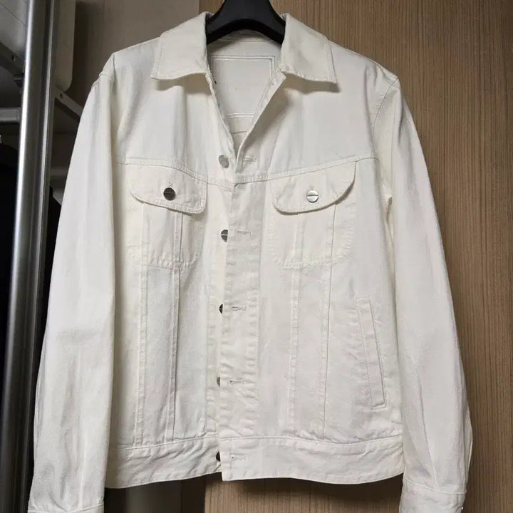 [BUNJANG] Wooyoungmi 24SS Denim Trucker Jacket / (46)우영미 24ss 데님 트러커 자켓 화이트 블루종