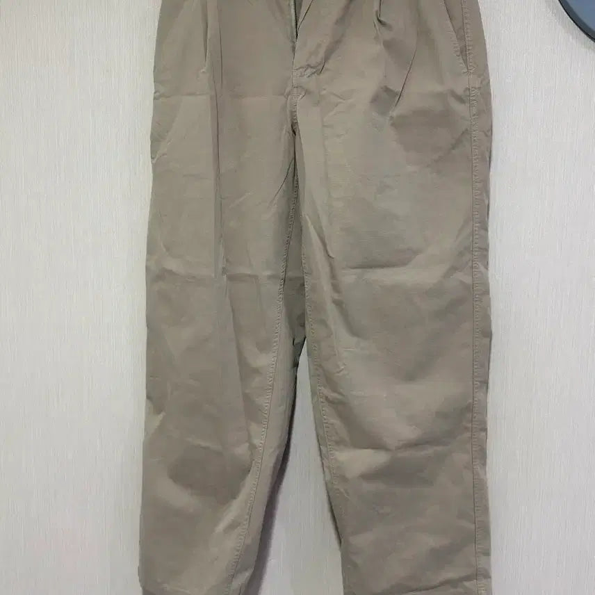 [BUNJANG] Node Archive FW Wide Tapered Chino Pants Light Khaki / [1] 노드아카이브 FW 와이드 테이퍼드 치노팬츠 라이트카키