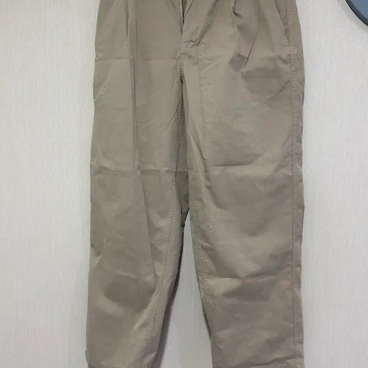 [BUNJANG] Node Archive FW Wide Tapered Chino Pants Light Khaki / [1] 노드아카이브 FW 와이드 테이퍼드 치노팬츠 라이트카키