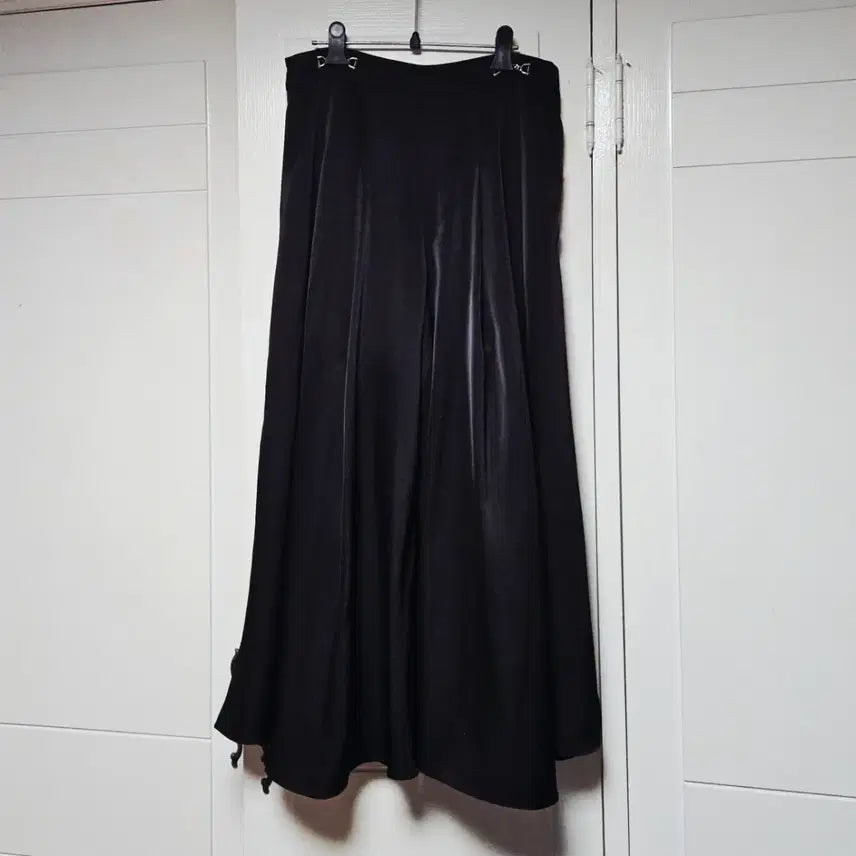 [BUNJANG] Grace U Black Wide Pants / 그레이스유 블랙 와이드 팬츠