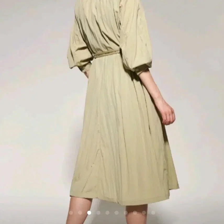 [BUNJANG] Object 2022 Seersucker Belted Dress Coat / 2022.오브제)시어서커 벨티드 원피스겸 코트