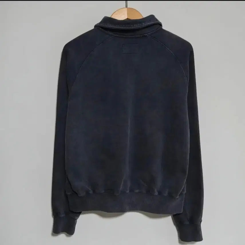 [BUNJANG] Art if Acts Garment-Dyed Half-Zip Up Sweatshirt / Art if acts 아트이프액츠 가먼트다잉 하프집업  m