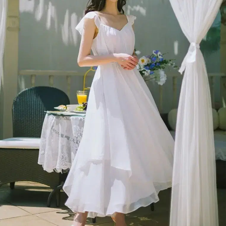 [BUNJANG] Graceyu Elf Dress Ivory / 그레이스유 Elf 엘프 원피스 아이보리