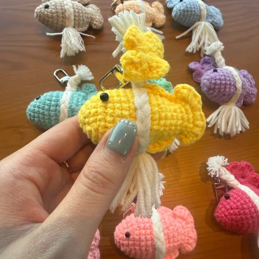 [BUNJANG] Handmade Cod Tassel Keyring / 액막이 명태 키링