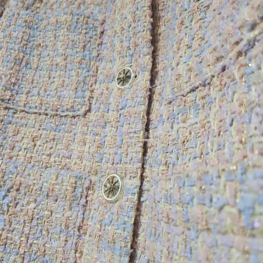 [BUNJANG] Terais Pink Tweed Jacket / Terais 핑크 트위드자켓