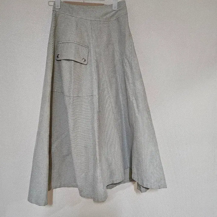 [BUNJANG] Object Flap Pocket Flare Long Skirt / 2022.오브제)플랩포켓 플레어 롱스커트