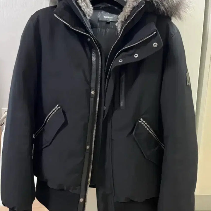 [BUNJANG] Mackage Dixon Black Fox Fur Puffer Coat Size 40 / 맥케이지 딕슨 블랙 폭스퍼 패딩 40사이즈