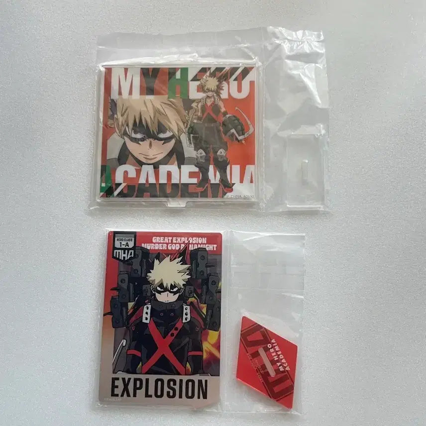 [BUNJANG] My Hero Academia Bakugo Katsuki Acrylic Stand Bundle Set / (일괄/미개봉)히로아카 바쿠고 아크릴 스탠드 2종