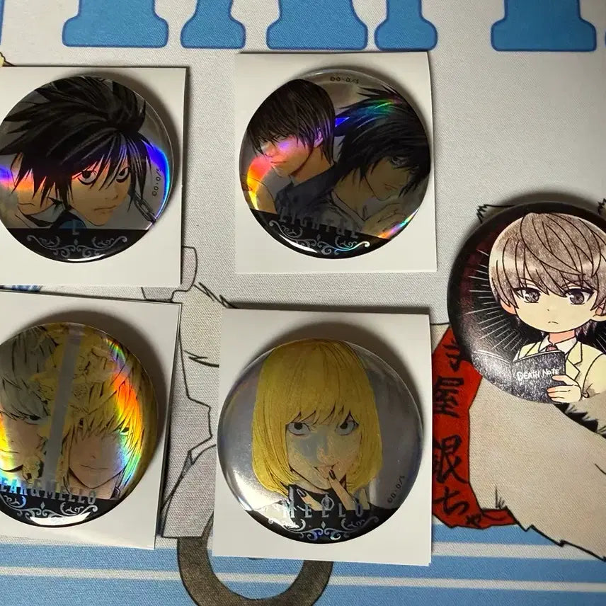 [BUNJANG] Death Note Character Badge Set / 데스노트 캐릭터 뱃지 세트