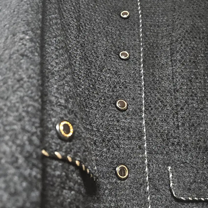[BUNJANG] DANA PARIS Black Gold Button Tweed Jacket / DANA PARIS 블랙 금장 트위드자켓