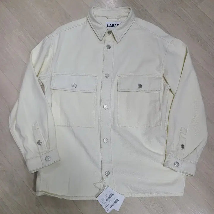 [BUNJANG] LAB101 Ivory Shirt Jacket M / LAB101 아이보리 셔츠 자켓 M 새상품 셔켓