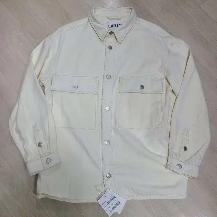 [BUNJANG] LAB101 Ivory Shirt Jacket M / LAB101 아이보리 셔츠 자켓 M 새상품 셔켓