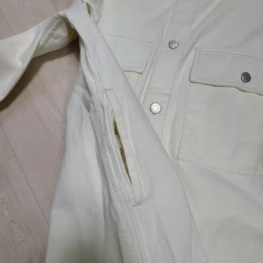 [BUNJANG] LAB101 Ivory Shirt Jacket M / LAB101 아이보리 셔츠 자켓 M 새상품 셔켓