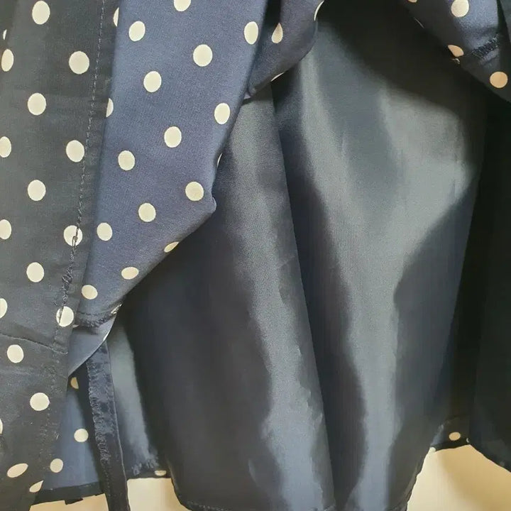 [BUNJANG] Layered Dot Print Dress / 레이어드풍 도트 원피스