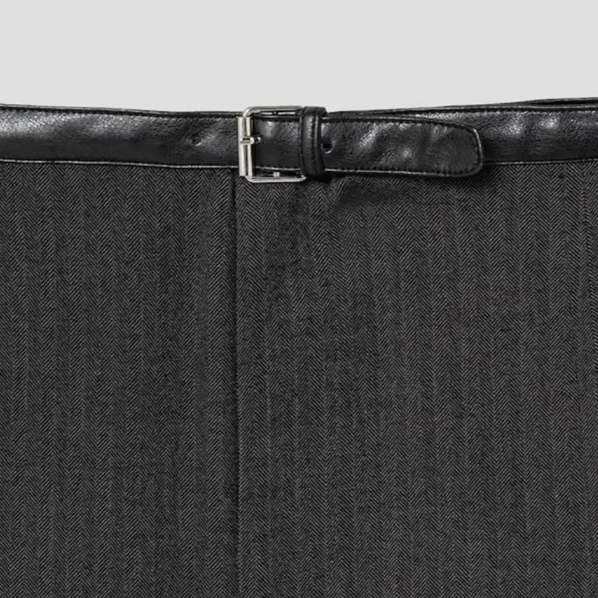 [BUNJANG] 8SECONDS NORMCORE Pleated Midi Skirt - Ash / 에잇세컨즈 놈코어 플리츠 스커트 - 애쉬