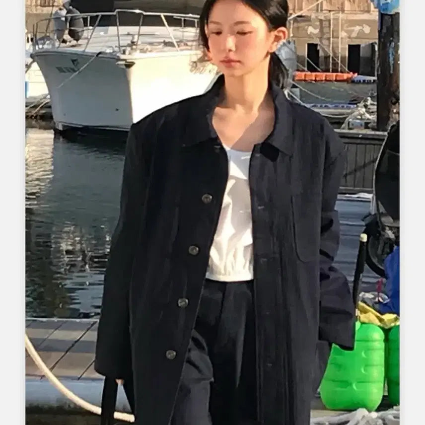[SOLD OUT] 파르벵 PALE HERRINGBONE UTILITY WORK JACKET
