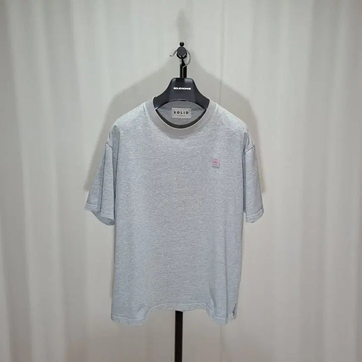 [BUNJANG] Solid Homme Embroidered Back Logo T-Shirt Size 48 / (택포) 솔리드옴므 자수 백로고 반팔티셔츠 48 B809