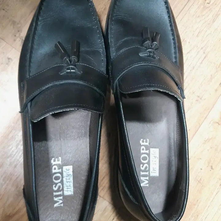 [BUNJANG] MISOFE Tassel Leather Loafers Black Men&