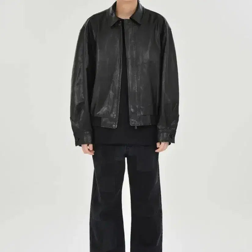 [BUNJANG] Brownsyard A2 Leather Blouson / [5] 브라운야드 A2 레더 블루종
