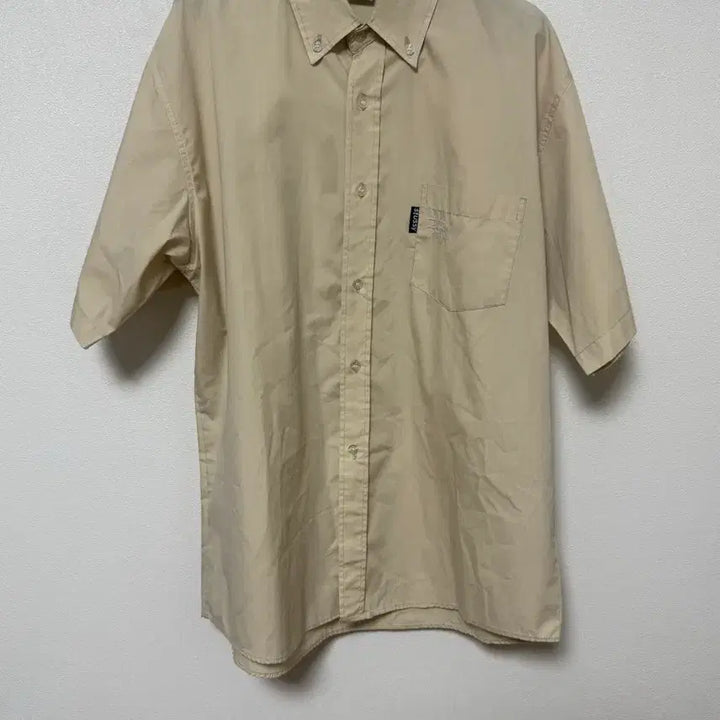 [BUNJANG] Stussy 90s Beige Short Sleeve Work Shirt XL / [STUSSY] 90s 스투시 베이지 반팔 셔츠