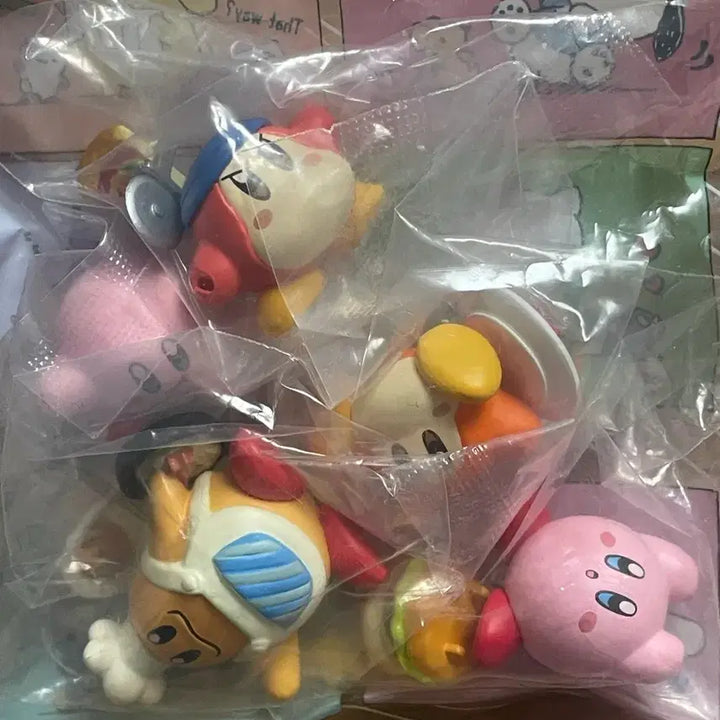 [BUNJANG] Kirby Round and Full 5-Piece Figure Set / 별의 커비 동글동글 배부르게 먹자 가챠 5종 풀세트 (미개봉) 일괄