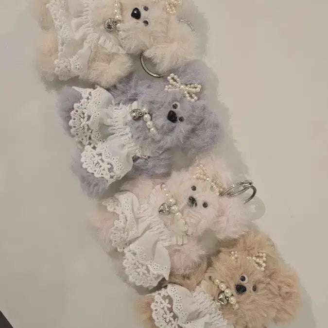 [SOLD OUT] 곰돌이 모루인형 키링 4개 세트