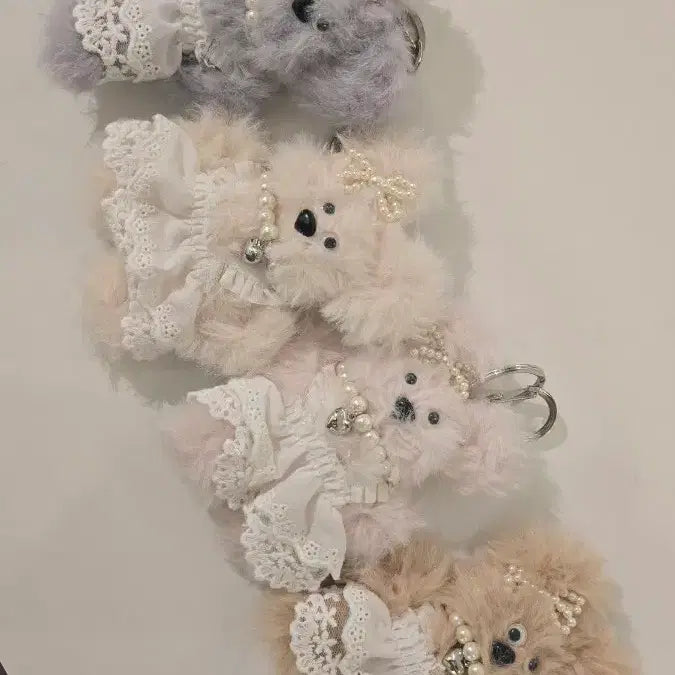 [SOLD OUT] 곰돌이 모루인형 키링 4개 세트