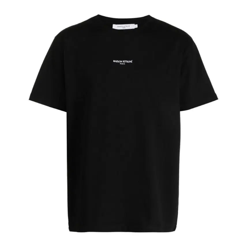 [BUNJANG] Maison Kitsune Logo Embroidered T-shirt Black / 메종키츠네 로고자수 반팔 티셔츠 블랙/화이트/네이비 미개봉 새상품