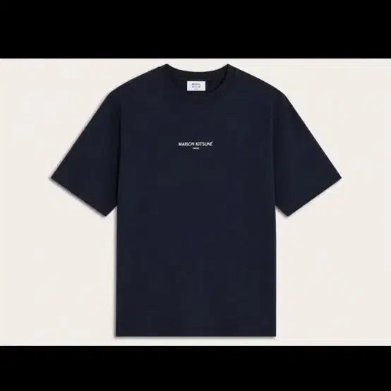 [BUNJANG] Maison Kitsune Logo Embroidered T-shirt Black / 메종키츠네 로고자수 반팔 티셔츠 블랙/화이트/네이비 미개봉 새상품