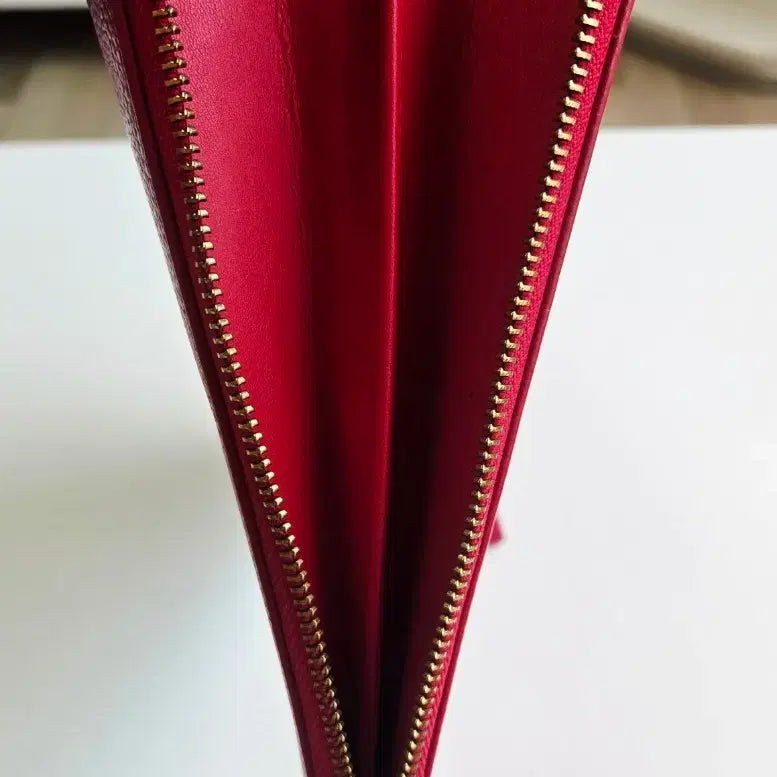 [BUNJANG] Polo Frankdy Red Leather Clutch / 폴로 프랭크디 레드 가죽 클러치