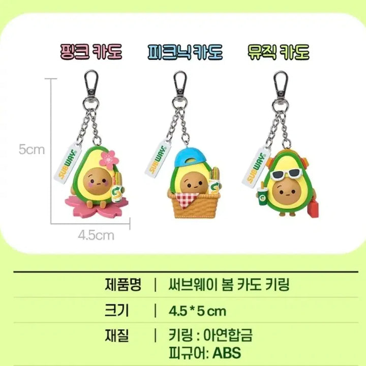 [BUNJANG] Subway Kado Avocado Keychain (Sealed) / 써브웨이 카도 키링 키체인 미개봉 새상품