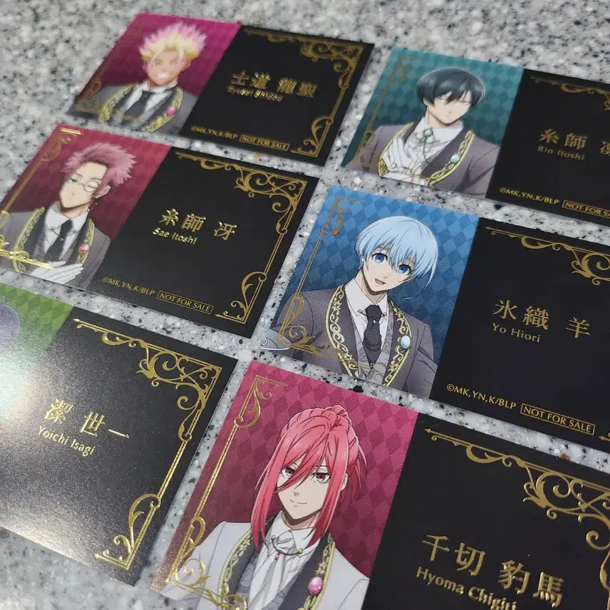 [BUNJANG] Blue Lock Butler Special Edition Postcard Set - Rin, Isagi, Hiori, Chigiri, Sae, Shido / 블루록 집사 특전 명함 린 이사기 히오리 치기리 사에 시도 엽서