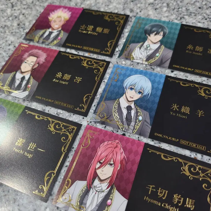 [BUNJANG] Blue Lock Butler Special Edition Postcard Set - Rin, Isagi, Hiori, Chigiri, Sae, Shido / 블루록 집사 특전 명함 린 이사기 히오리 치기리 사에 시도 엽서