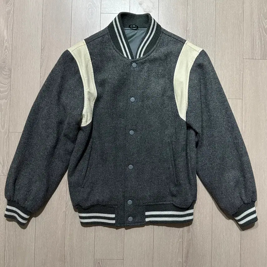 [BUNJANG] Wool Baseball Jacket / 모직 야구점퍼