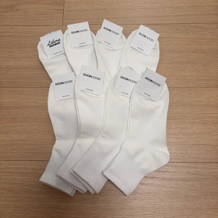 [BUNJANG] White Socks 8-Pair Set / [새상품] 양말 8켤레 세트 판매 (화이트 흰색)