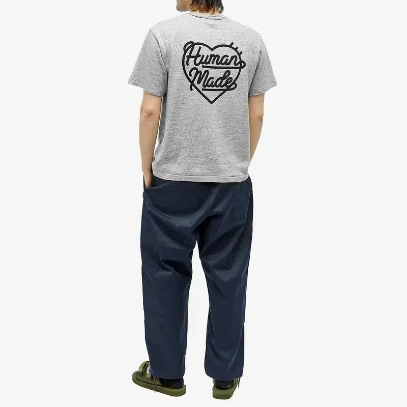 [BUNJANG] Human Made Heart Logo T-shirt Gray / 휴먼메이드 하트 로고 티셔츠 회색