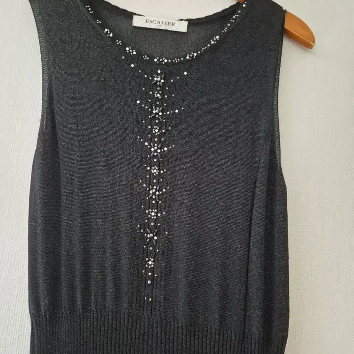 [BUNJANG] Escalier Black Long Knit Dress / [에스까리에] 블랙 롱 니트 원피스