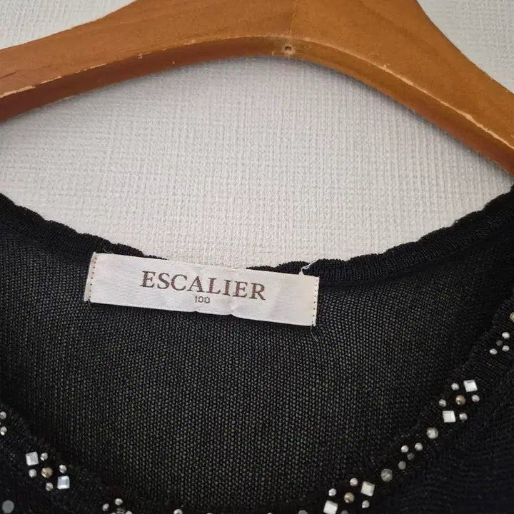 [BUNJANG] Escalier Black Long Knit Dress / [에스까리에] 블랙 롱 니트 원피스