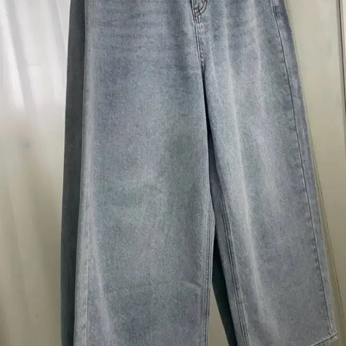 [BUNJANG] Wide Light Blue Denim Pants / 와이드연청 팬츠