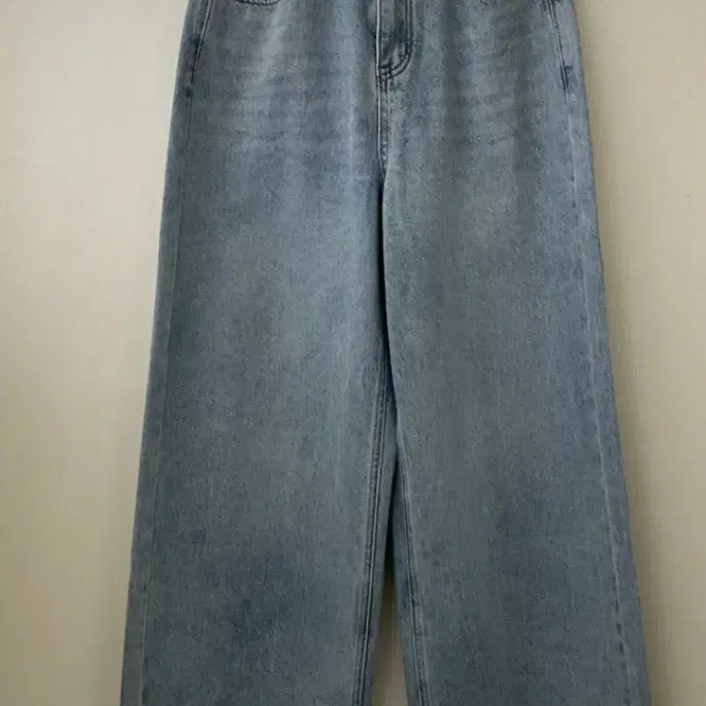 [BUNJANG] Wide Light Blue Denim Pants / 와이드연청 팬츠
