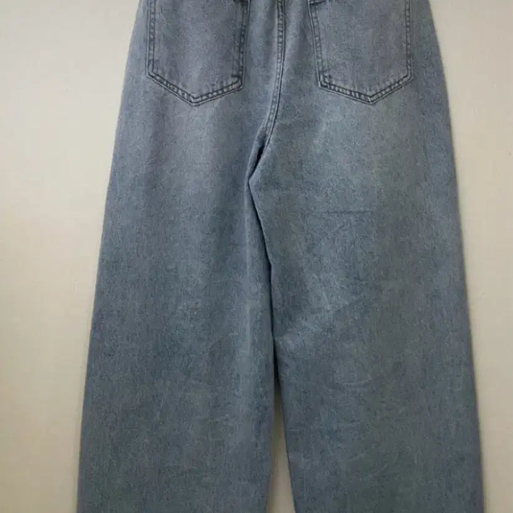 [BUNJANG] Wide Light Blue Denim Pants / 와이드연청 팬츠