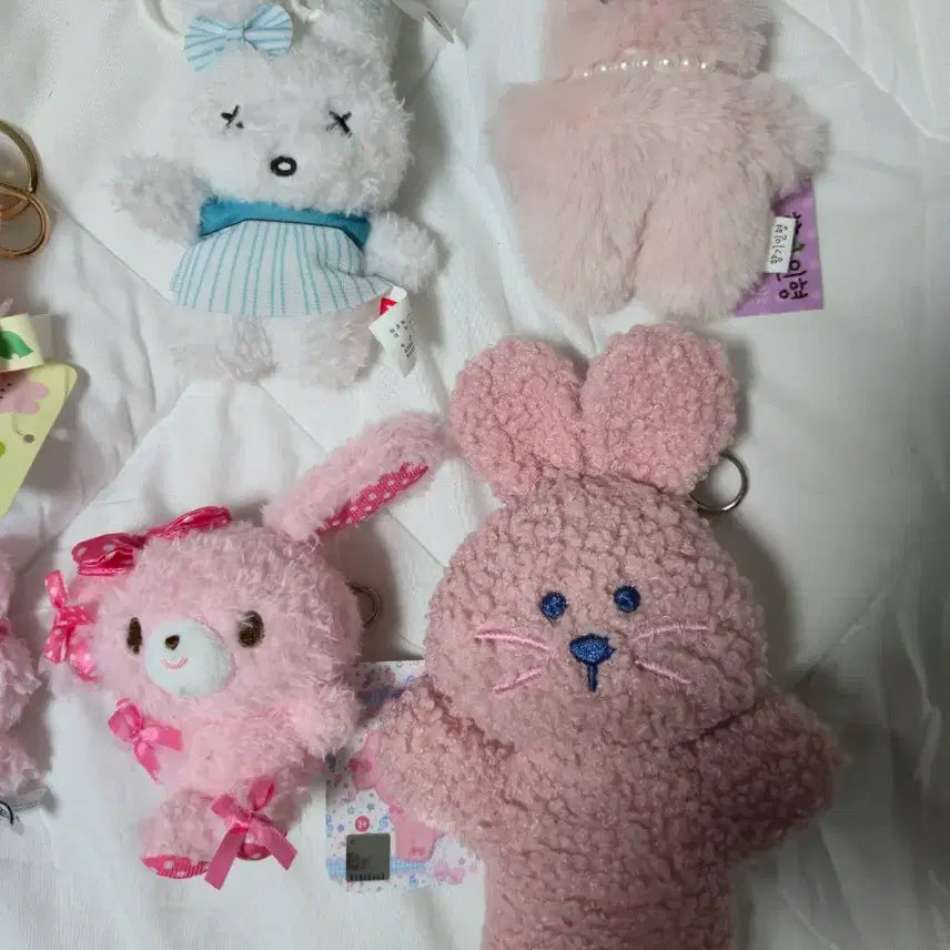 [BUNJANG] Bunny Plush Keychain Bundle / 인형 토끼 키링 열쇠고리 일괄